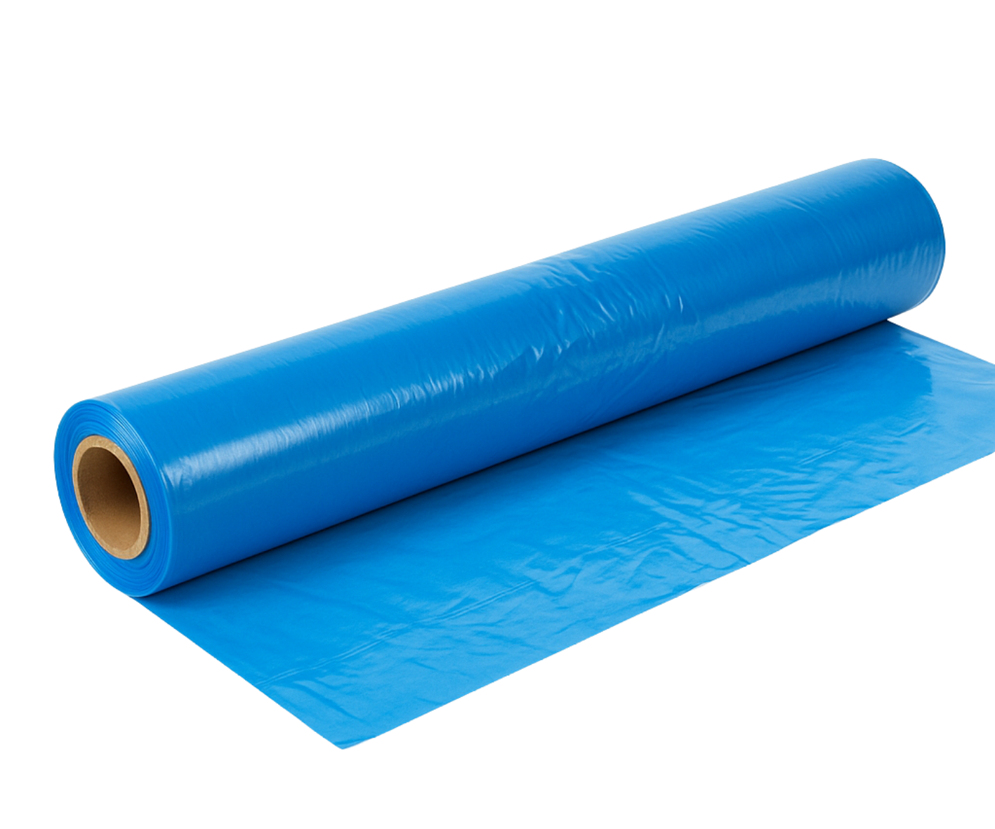 VCI Korrosionsschutz-Flachfolie Transparent Blau - 200cm x 100m x 100my